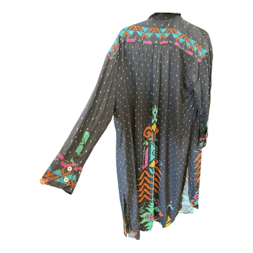 Colorful Zara Kimono. Or can be used as buttoned dress.